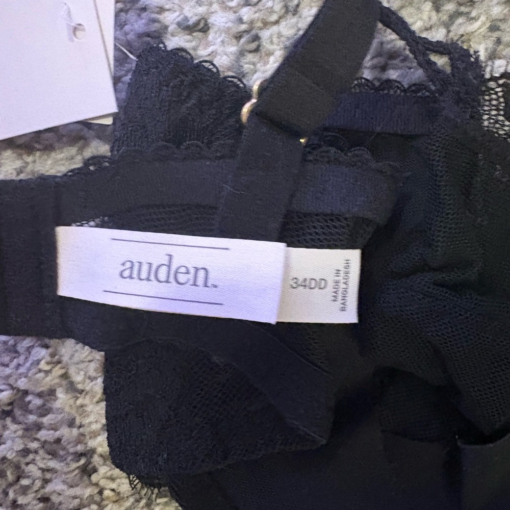 Auden Black Lace Underwire Bra 34DD - Picture 2 of 3